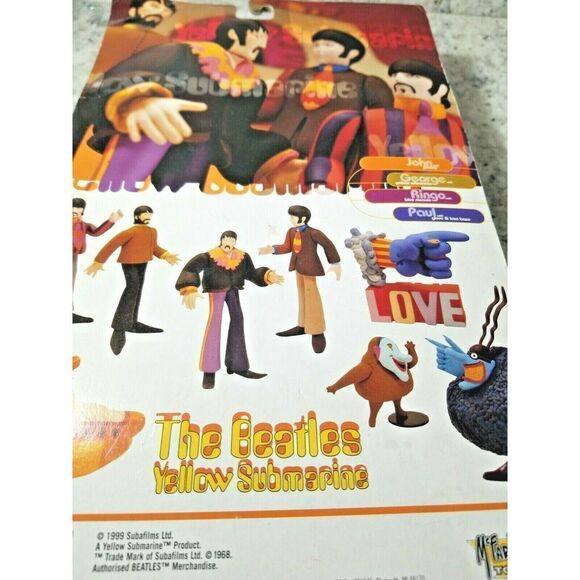 McFarlane Toys Beatles Yellow‎ Submarine Paul w/Glove Vintage A D Love Base NIP - Picture 4 of 4